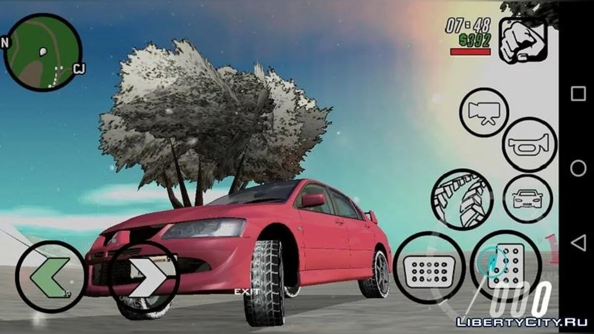 Зимние текстуры шин (машины от Rev_Groma) / GTA San Andreas (iOS, Android)