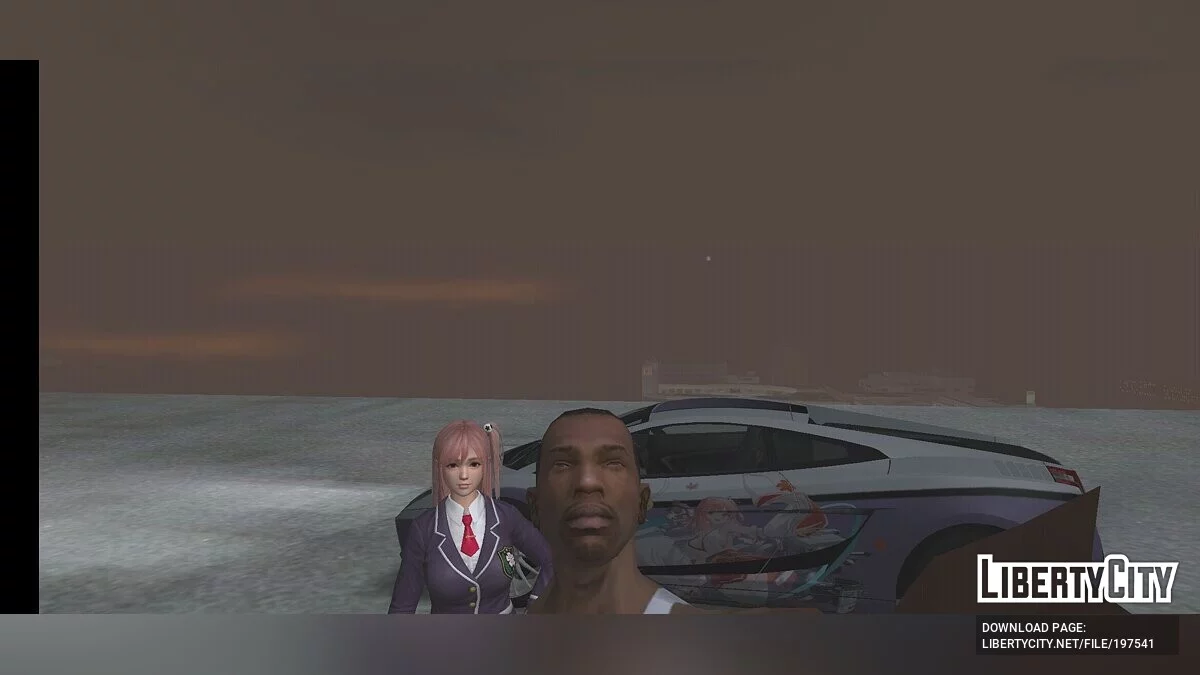 Винил с Azur Lane и Dead Or Alive для Lamborghini Gallardo / GTA San Andreas (iOS, Android)