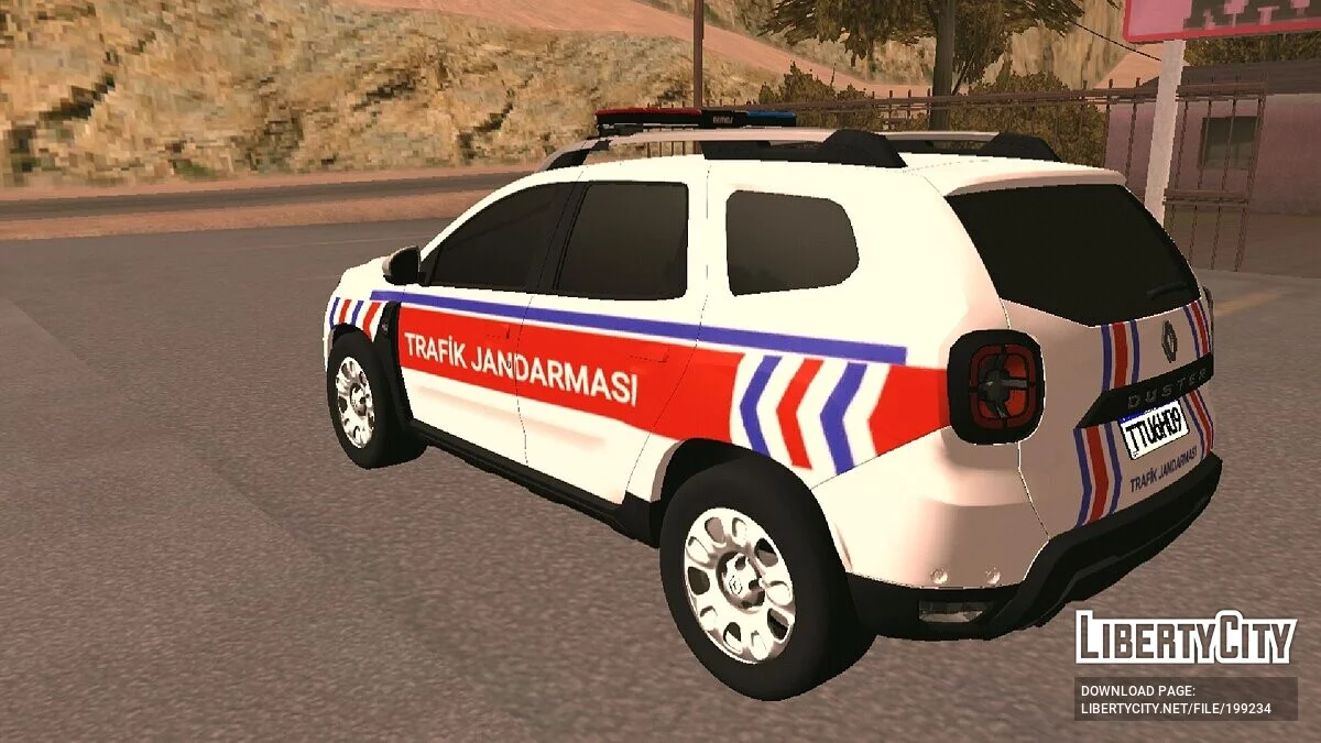 Dacia Duster - ДПС Турции (Полиция) / GTA San Andreas (iOS, Android)