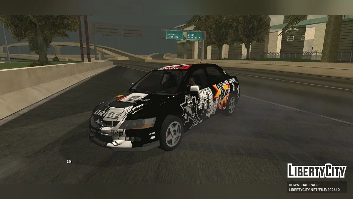 Mitsubishi Lancer Evo IX из NFS Prostreet / GTA San Andreas (iOS, Android)