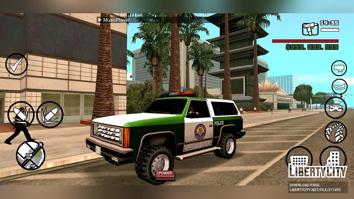 Ретектур полицейских машин под VCPD / GTA San Andreas (iOS, Android)