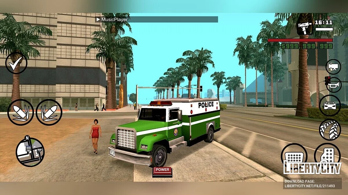 Ретектур полицейских машин под VCPD / GTA San Andreas (iOS, Android)