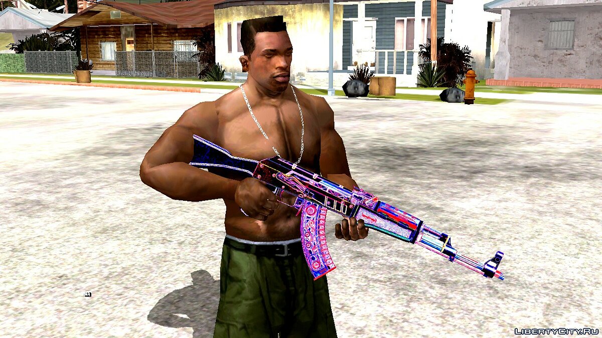 Скачать AK-47 Phantom Phenom для GTA San Andreas (iOS, Android)