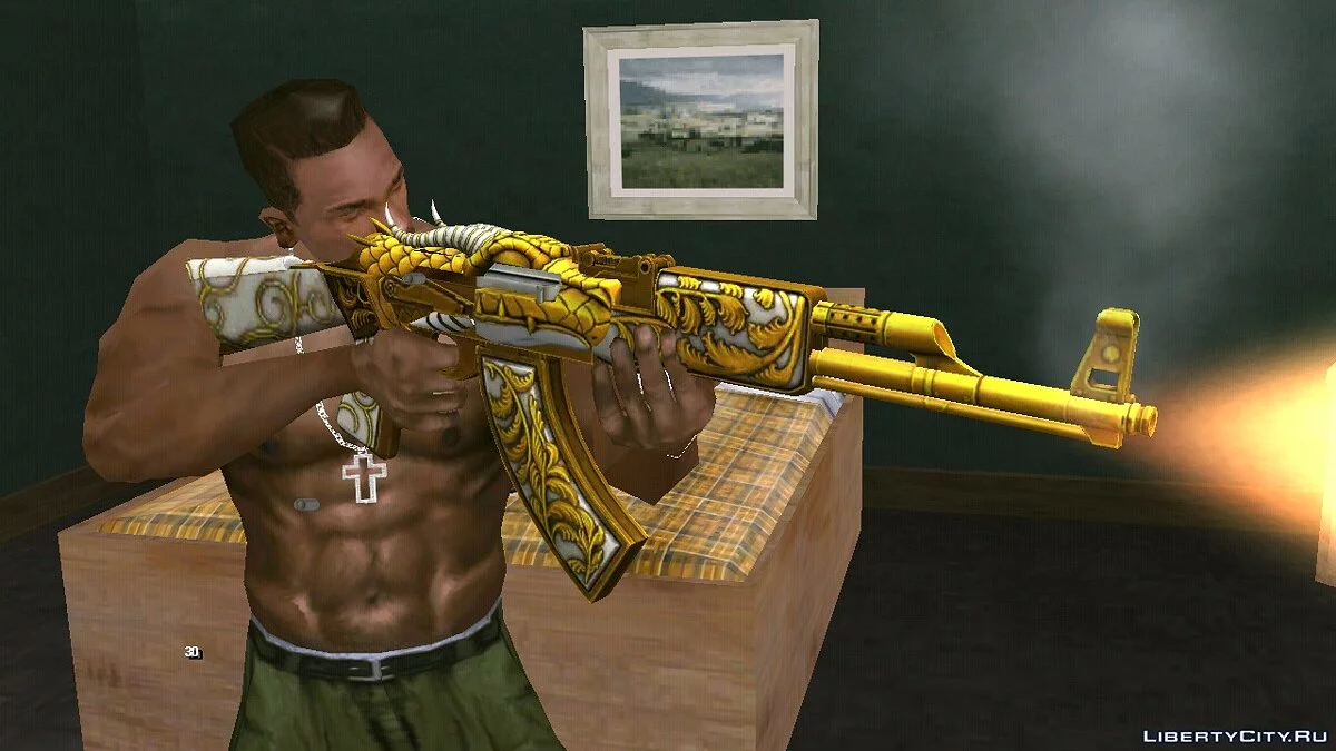 AK47 Gold Dragon / GTA San Andreas (iOS, Android)