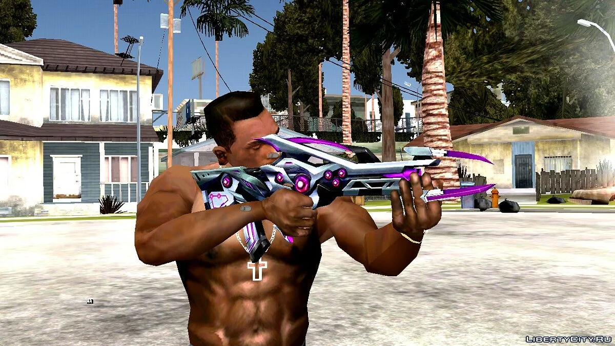 Famas Black Widow - Purple / GTA San Andreas (iOS, Android)