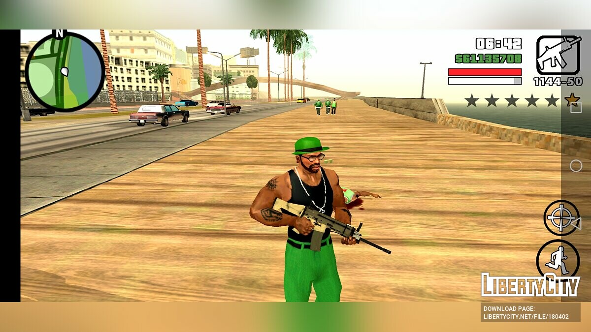 Скачать FN Scar из Left 4 Dead 2 для GTA San Andreas (iOS, Android)