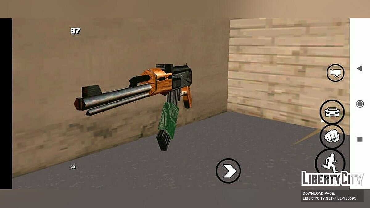 Скачать AK-47 с банданой для GTA San Andreas (iOS, Android)