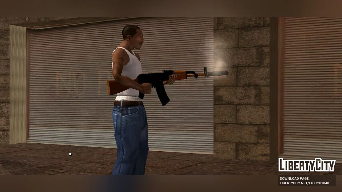 Новый АК-47 (только DFF) / GTA San Andreas (iOS, Android)