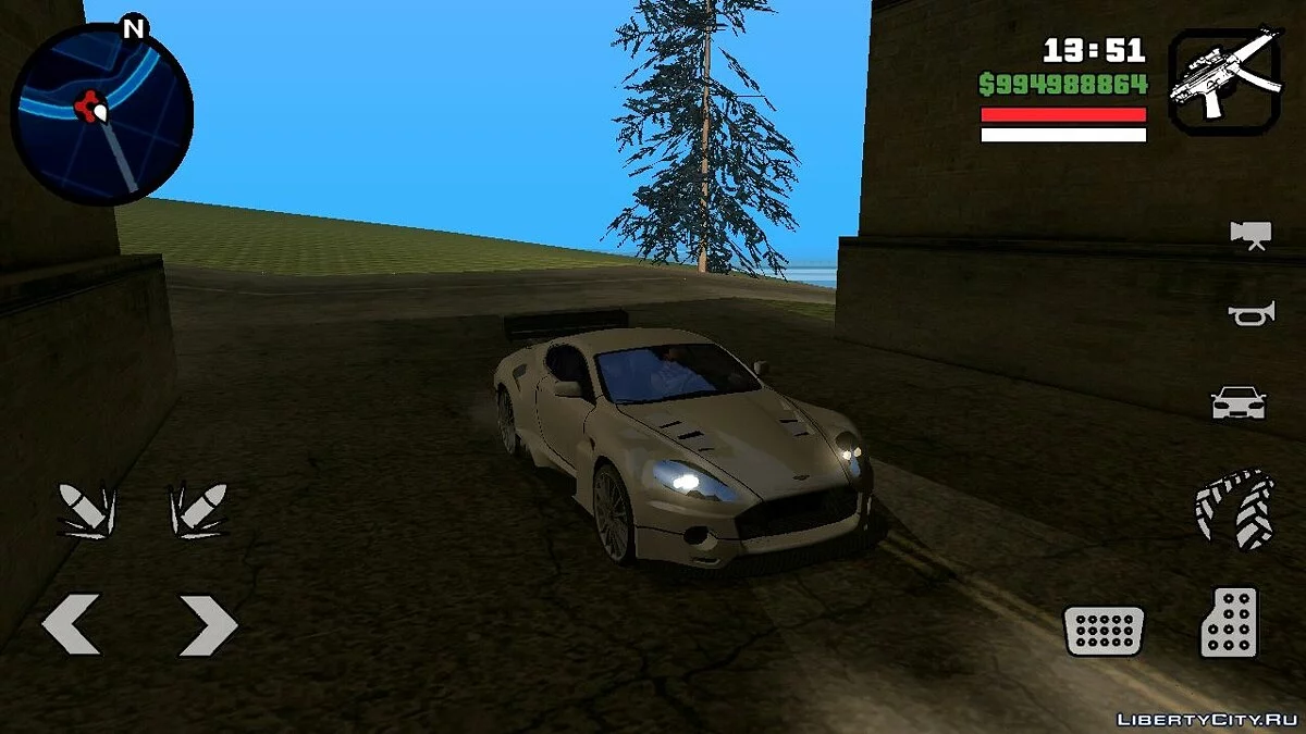 Ronnie's Aston Martin DB9 из NFS:MW / GTA San Andreas (iOS, Android)