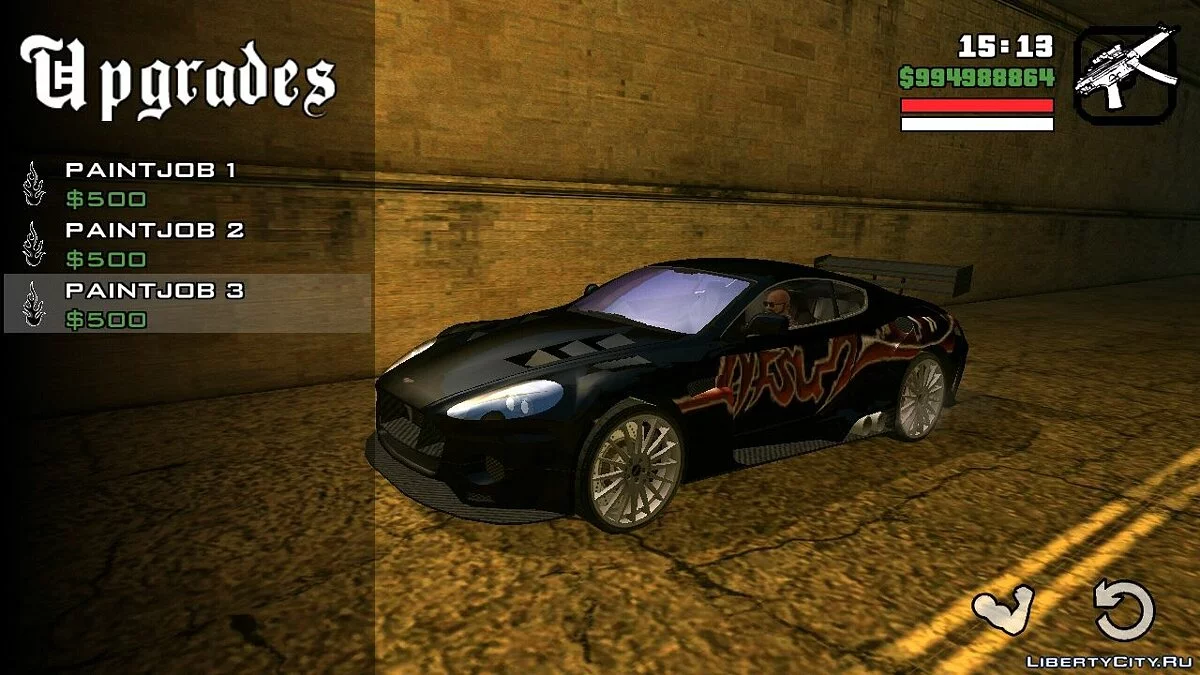 Ronnie's Aston Martin DB9 из NFS:MW / GTA San Andreas (iOS, Android)