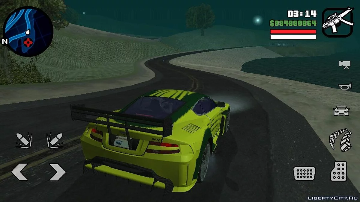 Ronnie's Aston Martin DB9 из NFS:MW / GTA San Andreas (iOS, Android)