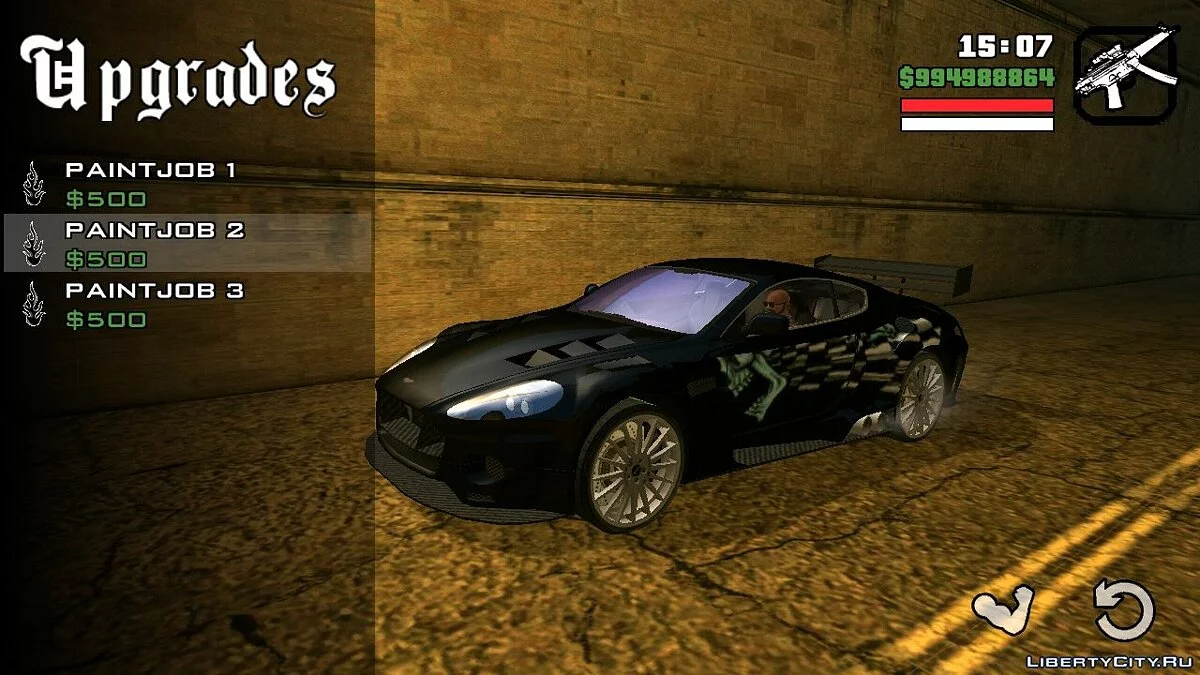 Ronnie's Aston Martin DB9 из NFS:MW / GTA San Andreas (iOS, Android)