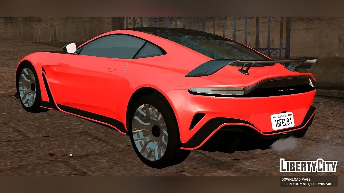 Aston Martin V12 Vantage '22 (только DFF) / GTA San Andreas (iOS, Android)