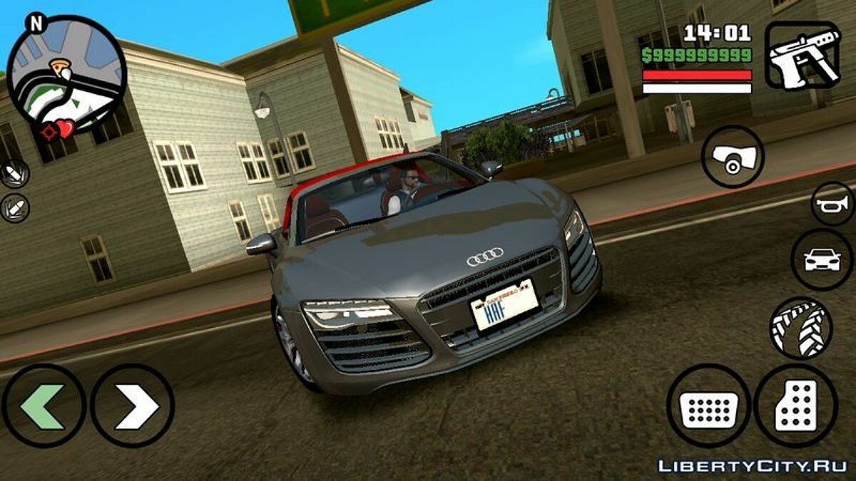 2014 Audi R8 V10 5.2 Spyder for GTA San Andreas (iOS, Android) - Картинка #2