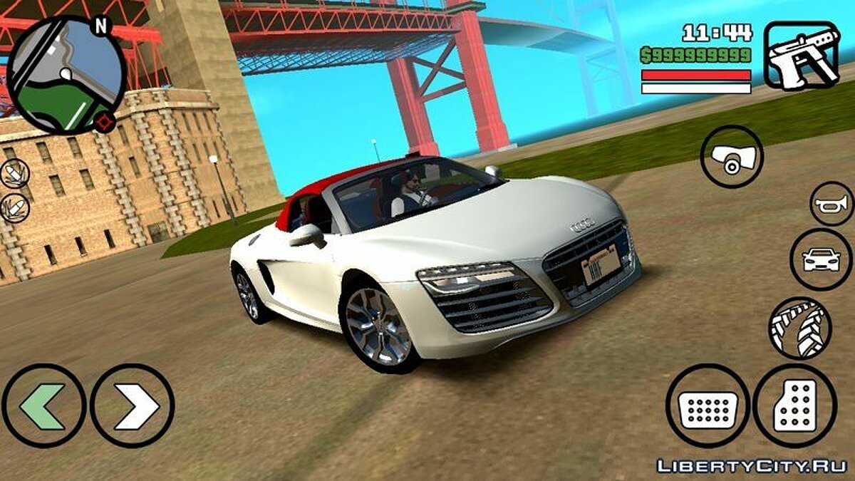2014 Audi R8 V10 5.2 Spyder for GTA San Andreas (iOS, Android) - Картинка #1