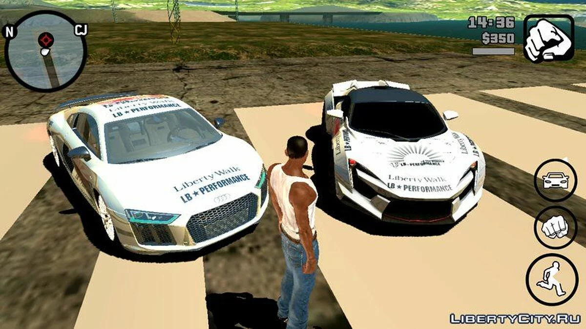 Audi R8 2018 Liberty Walk / GTA San Andreas (iOS, Android)