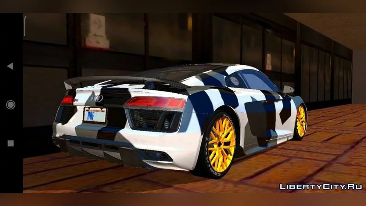 Audi R8 V10+ stock/camo / GTA San Andreas (iOS, Android)