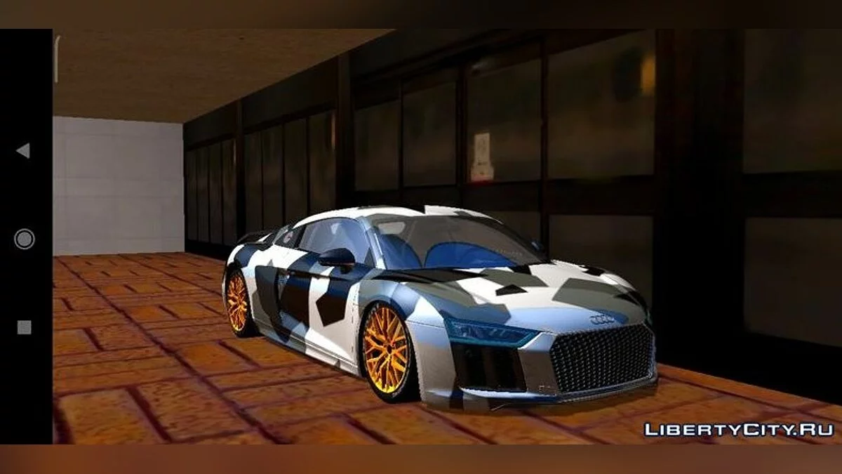 Audi R8 V10+ stock/camo / GTA San Andreas (iOS, Android)