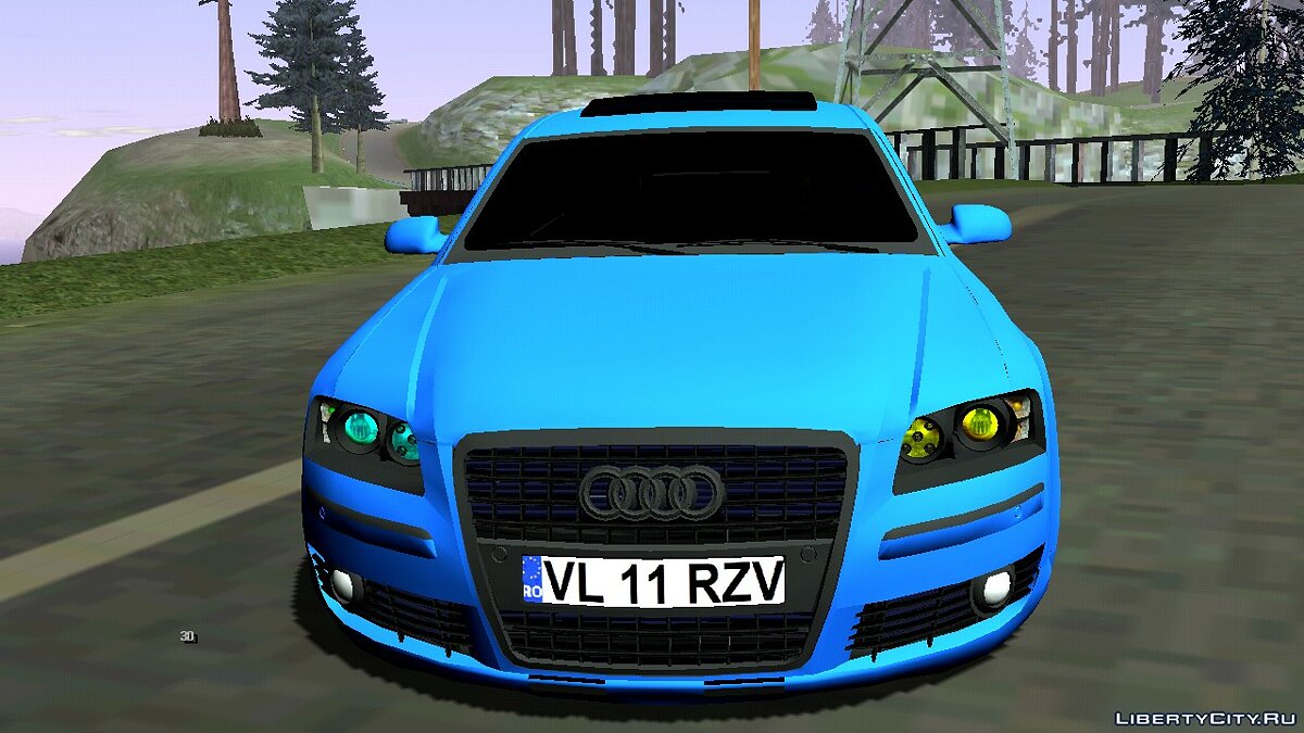 Скачать Audi A8 D3 с дисками Audi Rotor для GTA San Andreas (iOS, Android)