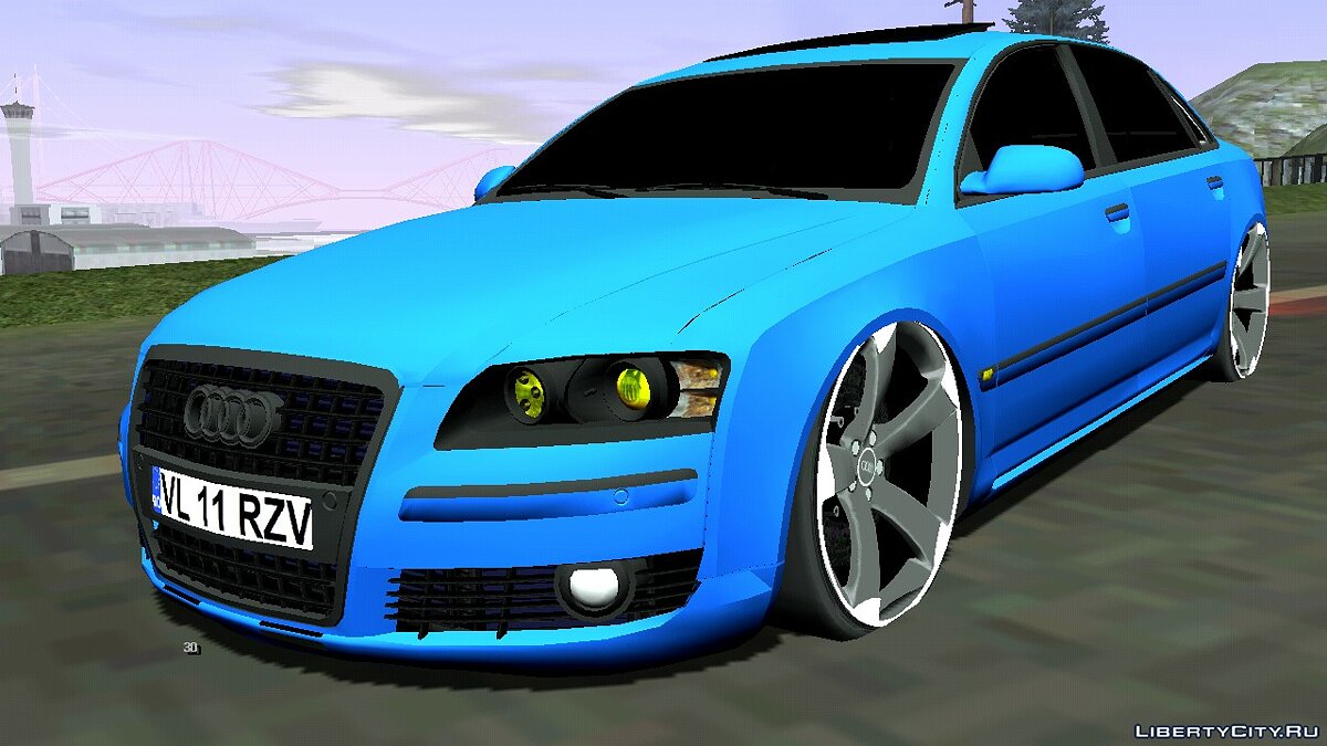 Скачать Audi A8 D3 с дисками Audi Rotor для GTA San Andreas (iOS, Android)