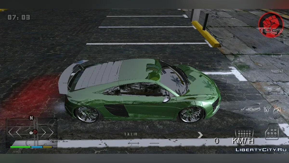 Audi R8 V10 2017 (только DFF) / GTA San Andreas (iOS, Android)