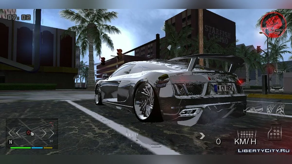 Audi R8 V10 2017 (только DFF) / GTA San Andreas (iOS, Android)