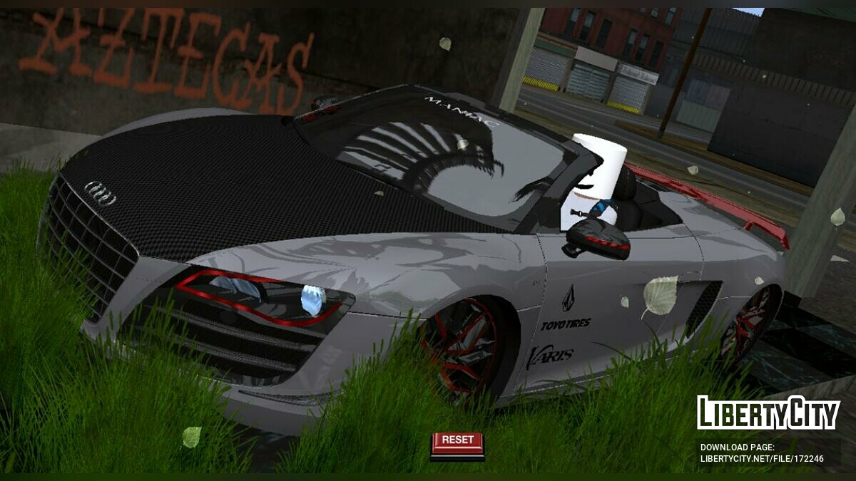 Скачать Audi R8 Spyder (только DFF) для GTA San Andreas (iOS, Android)