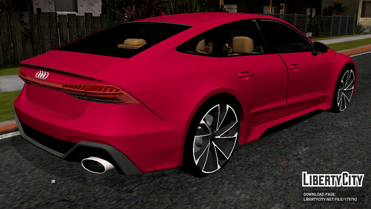 Скачать Audi RS7 Sportback 2021 (только DFF) для GTA San Andreas (iOS,  Android)