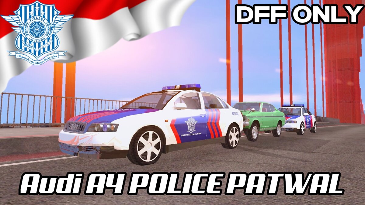 Скачать Audi A4 Полиция Patwal (только для DFF) для GTA San Andreas (iOS,  Android)