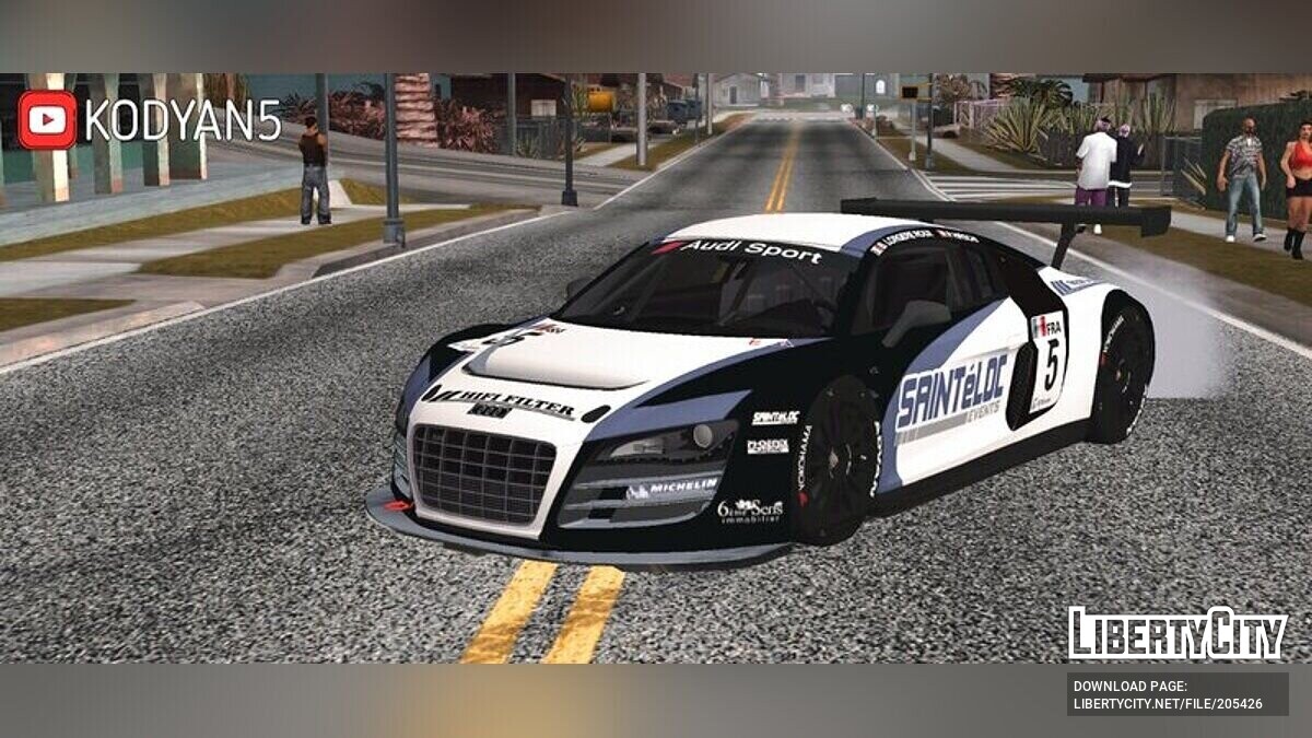 Скачать Audi R8 LMS для GTA San Andreas (iOS, Android)