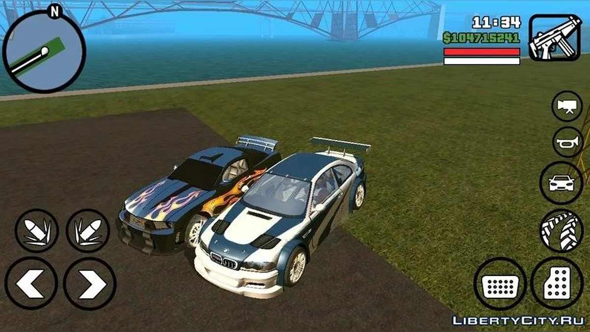 BMW M3 GTR из NFS Most Wanted (со звуками) / GTA San Andreas (iOS, Android)
