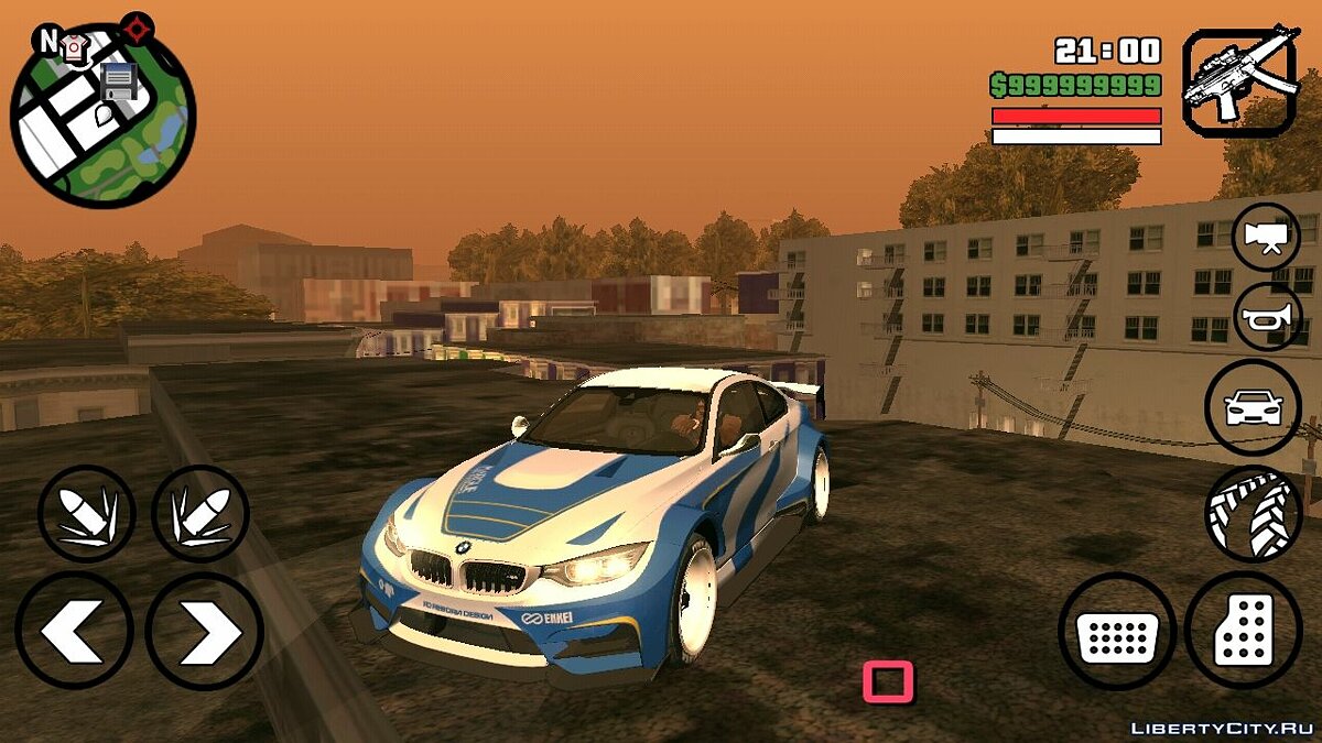 Скачать BMW M4 из NFS: No Limits для GTA San Andreas (iOS, Android)