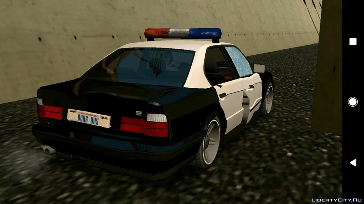 BMW M5 E34 - Полиция V2.0 (Только DFF) / GTA San Andreas (iOS, Android)