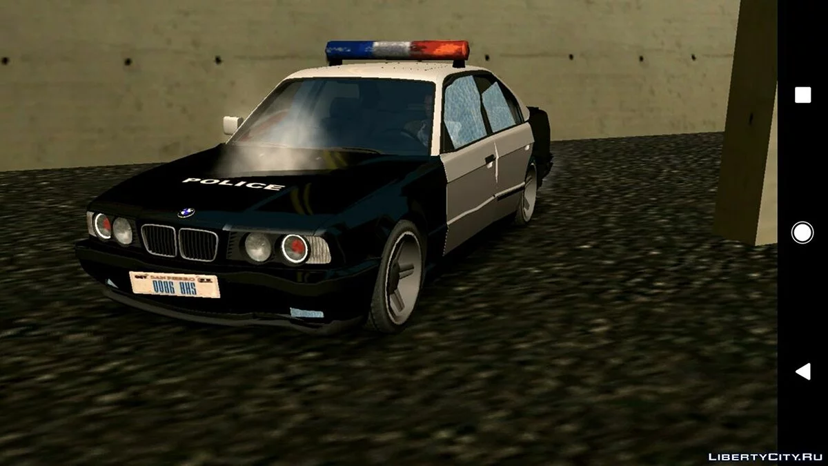 BMW M5 E34 - Полиция V2.0 (Только DFF) / GTA San Andreas (iOS, Android)