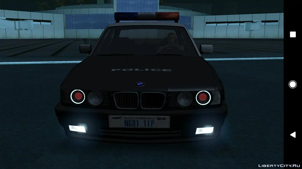 BMW M5 E34 - Полиция V2.0 (Только DFF) / GTA San Andreas (iOS, Android)