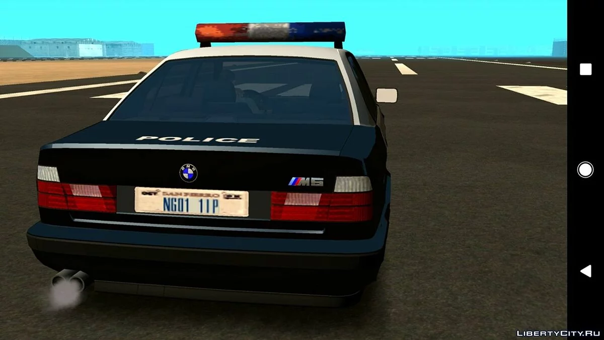 BMW M5 E34 - Полиция V2.0 (Только DFF) / GTA San Andreas (iOS, Android)