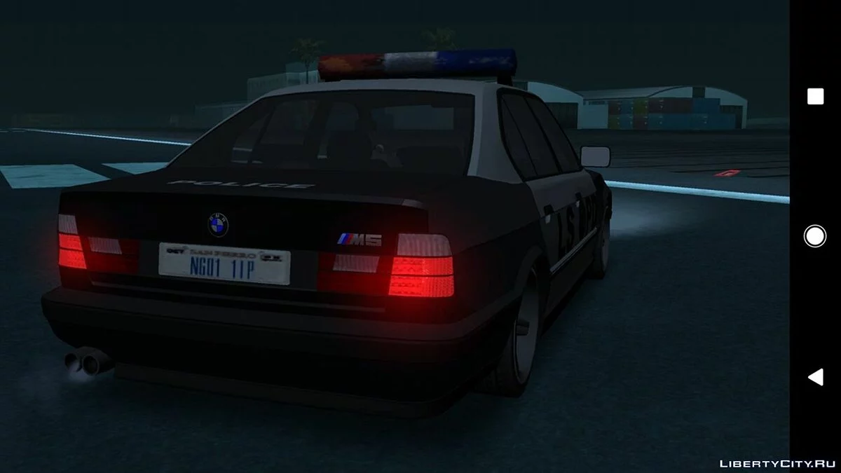 BMW M5 E34 - Полиция V2.0 (Только DFF) / GTA San Andreas (iOS, Android)