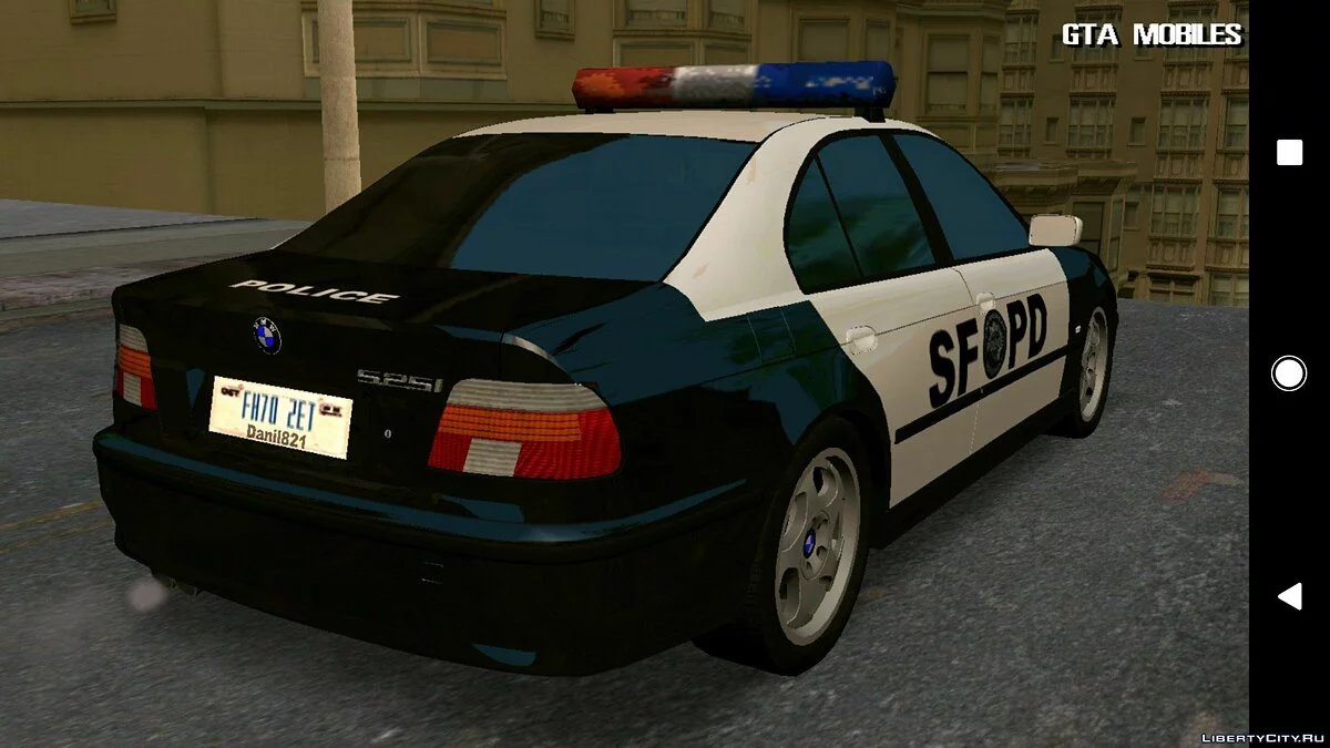 BMW E39 525i Police SFPD (только DFF) / GTA San Andreas (iOS, Android)