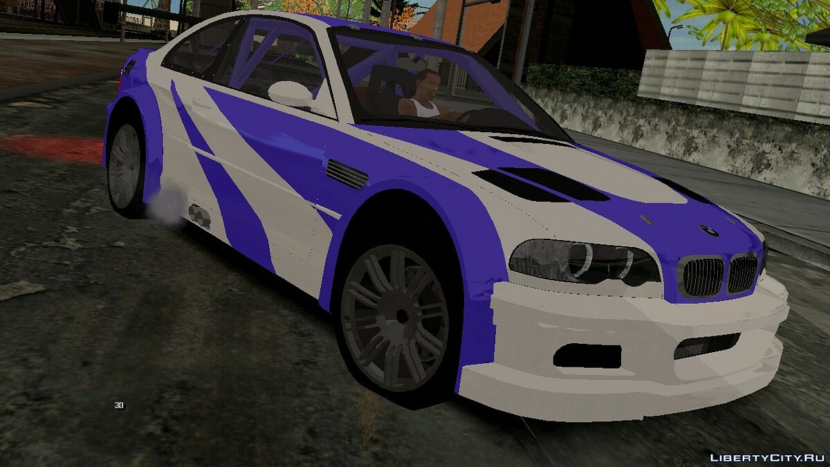 Скачать BMW M3 из NFS: Most Wanted (только DFF) для GTA San Andreas (iOS,  Android)