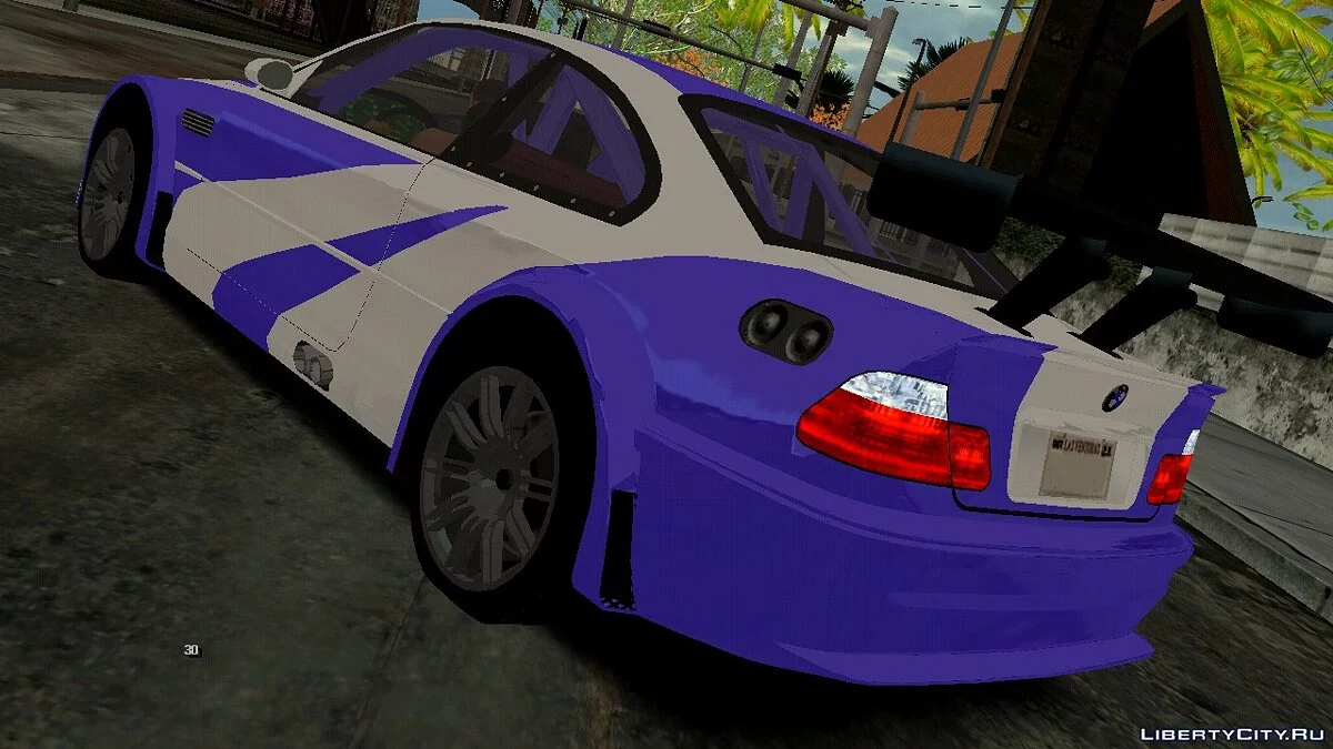BMW M3 из NFS: Most Wanted (только DFF) / GTA San Andreas (iOS, Android)