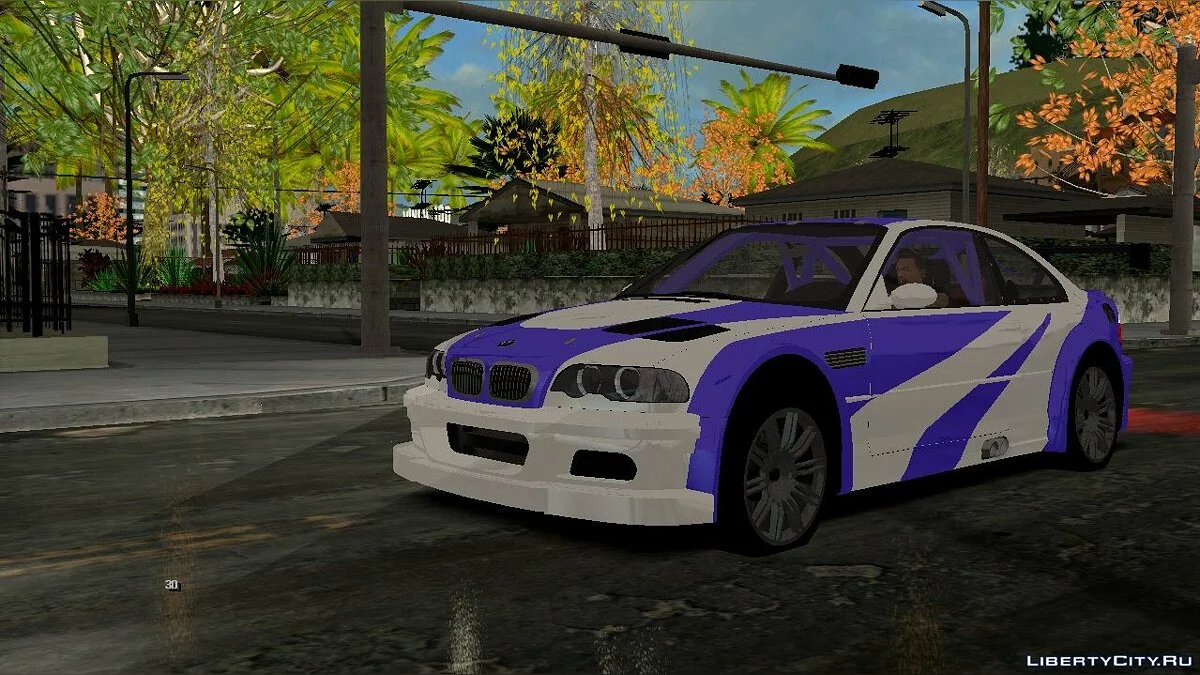 BMW M3 из NFS: Most Wanted (только DFF) / GTA San Andreas (iOS, Android)