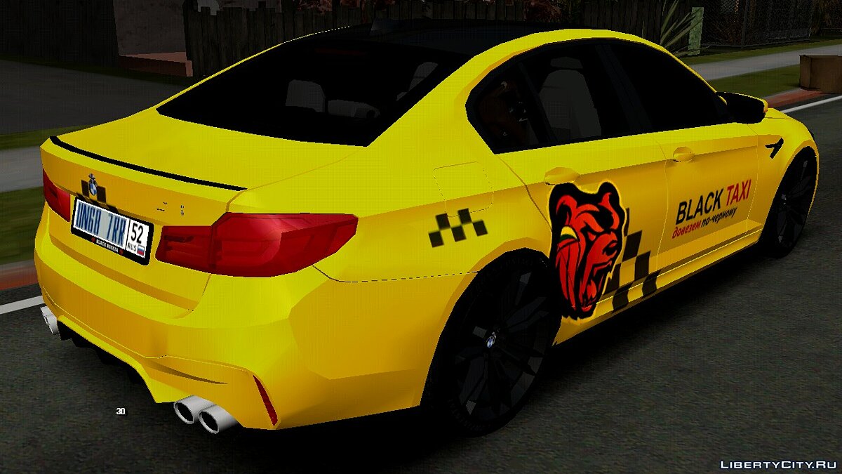 Скачать BMW M5 F90 - Такси для GTA San Andreas (iOS, Android)