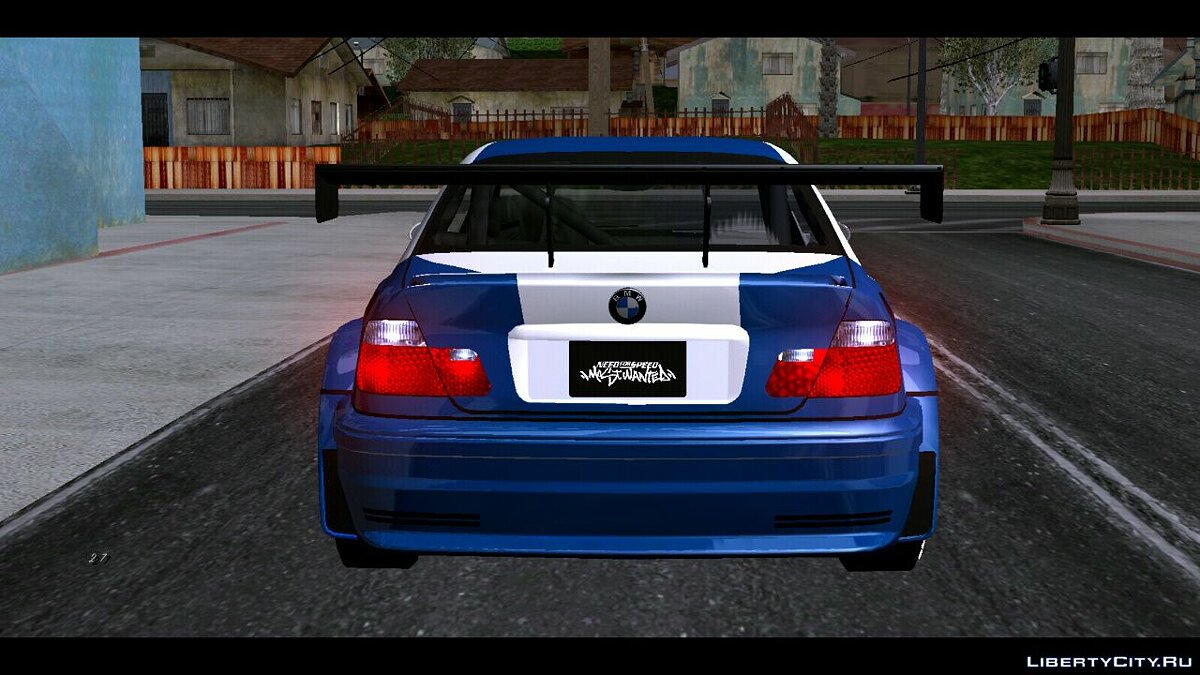 Скачать 2005 BMW M3 NFS Most Wanted (только DFF) для GTA San Andreas (iOS,  Android)