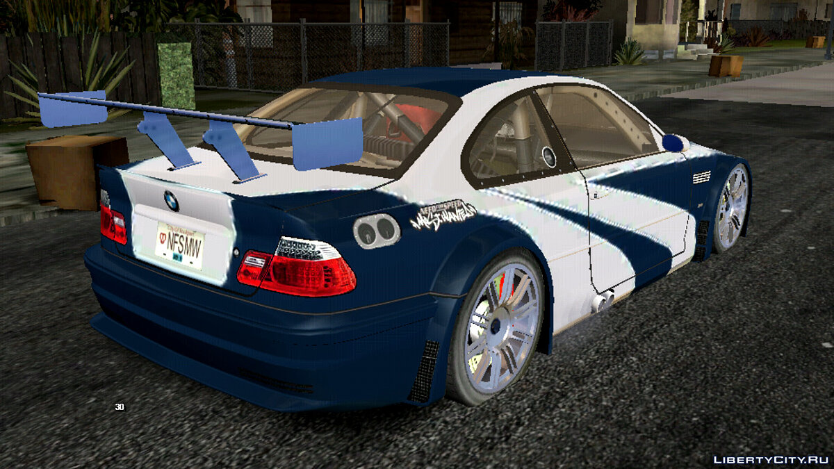 Скачать BMW M3 GTR NFSMW (2005) для GTA San Andreas (iOS, Android)