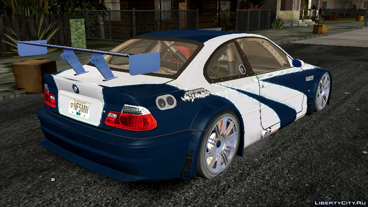 BMW M3 GTR NFSMW (2005) / GTA San Andreas (iOS, Android)