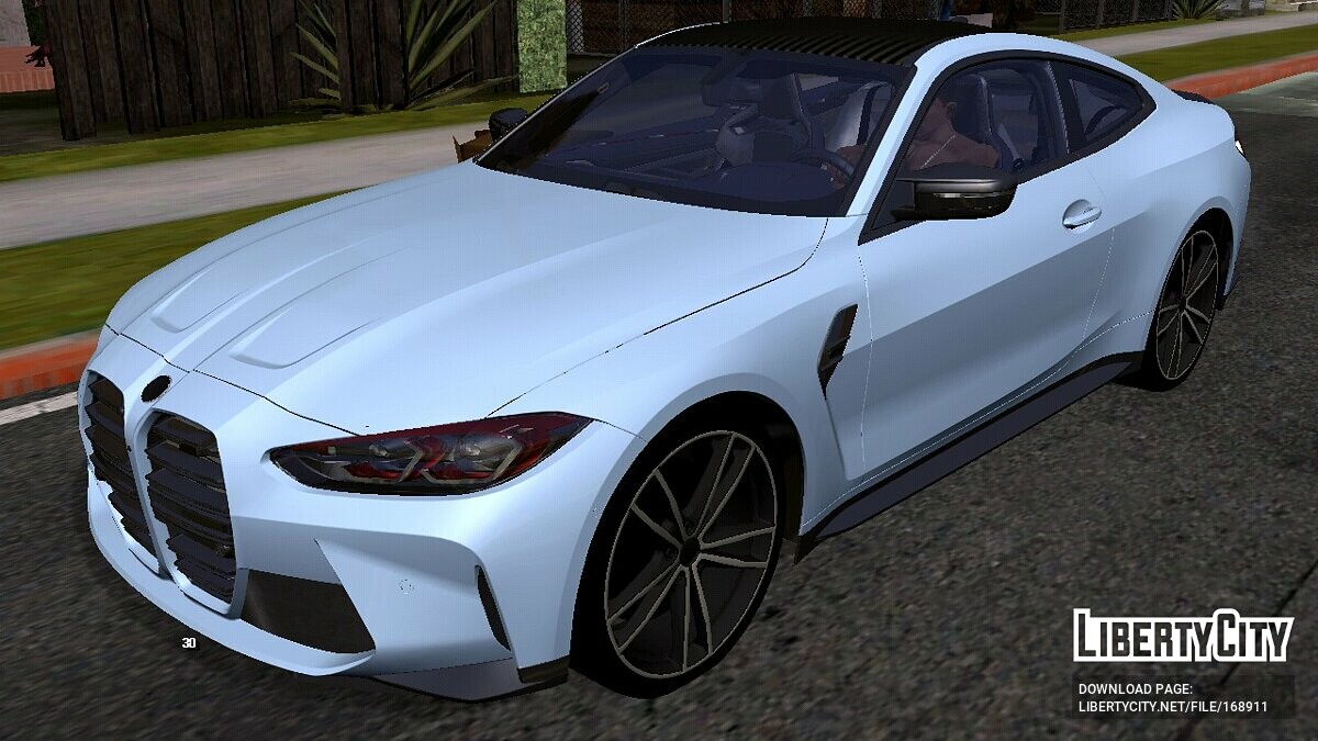 Скачать BMW M4 2021 (только DFF) для GTA San Andreas (iOS, Android)