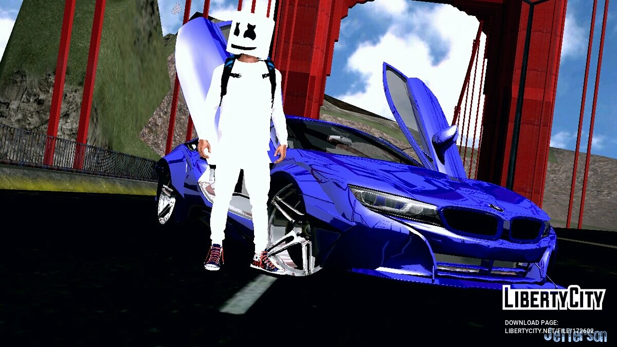 Скачать BMW I8 Rocket Bunny - VIP (только DFF) для GTA San Andreas (iOS,  Android)