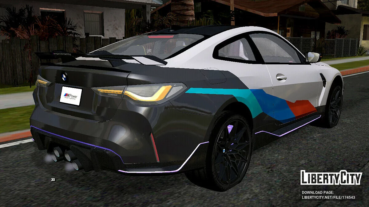BMW M4 COMPETITION BAGGED STYLE 2.0 / GTA San Andreas (iOS, Android)