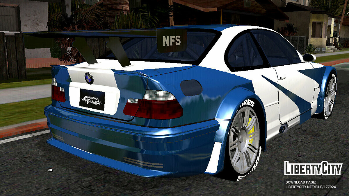 Скачать BMW M3 из Need For Speed: Most Wanted (только DFF) для GTA San  Andreas (iOS, Android)