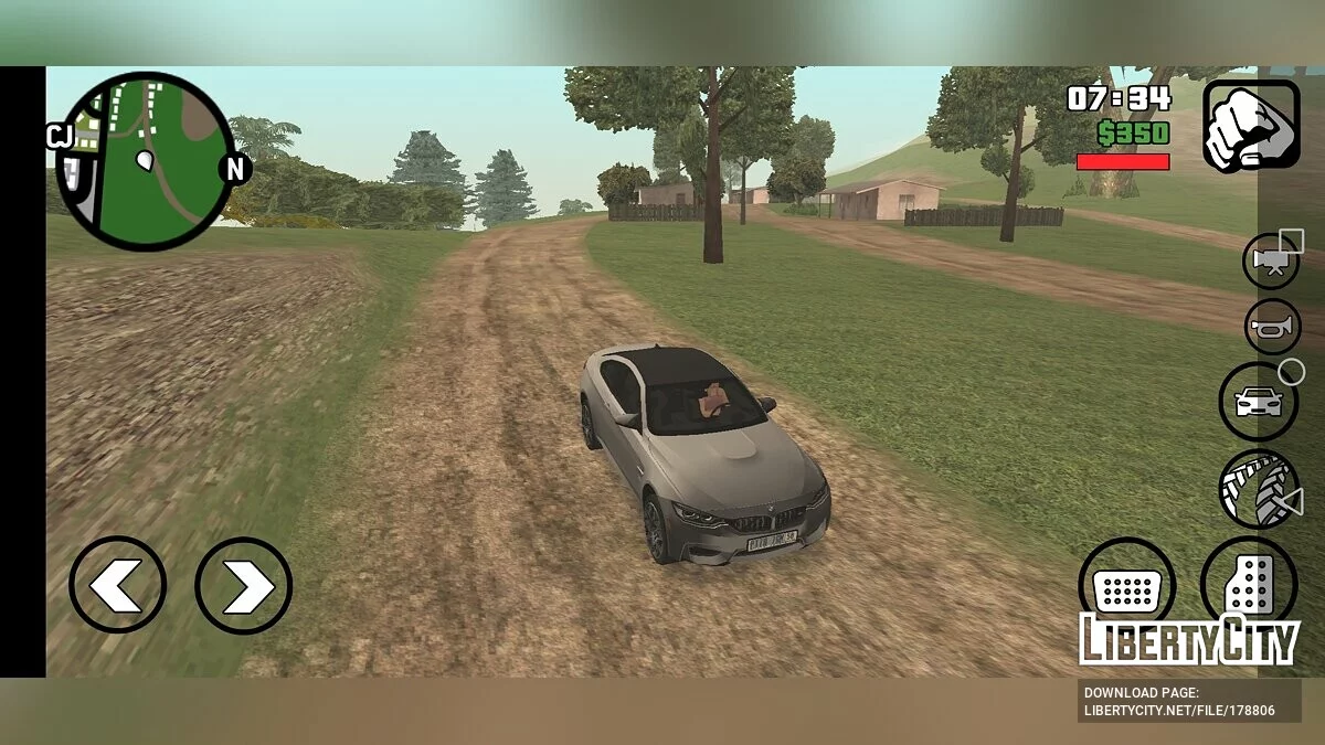 BMW M4 F82 / GTA San Andreas (iOS, Android)